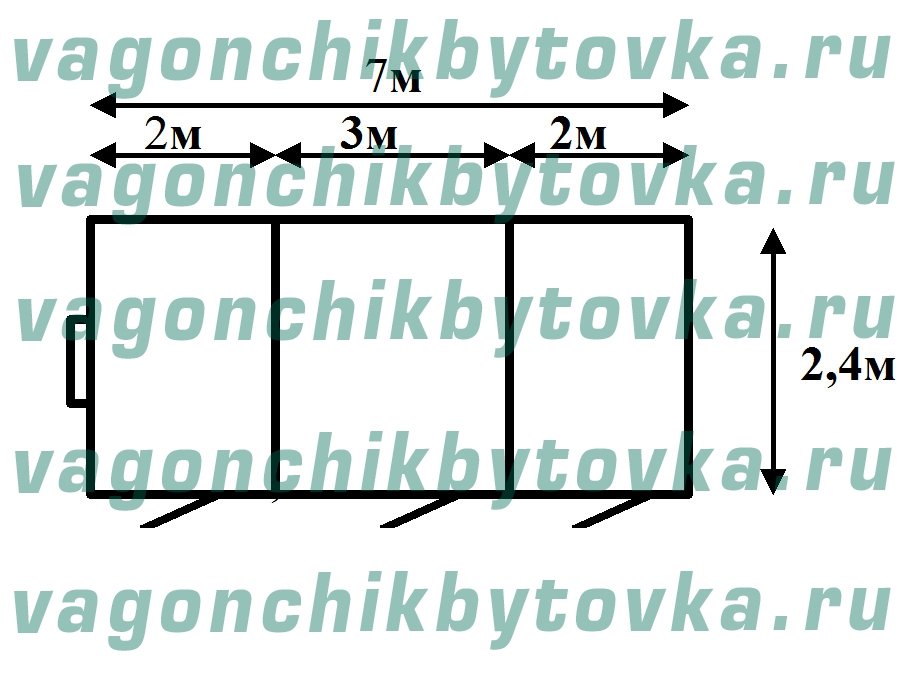 Дачная бытовка 7м для хранения инвентаря